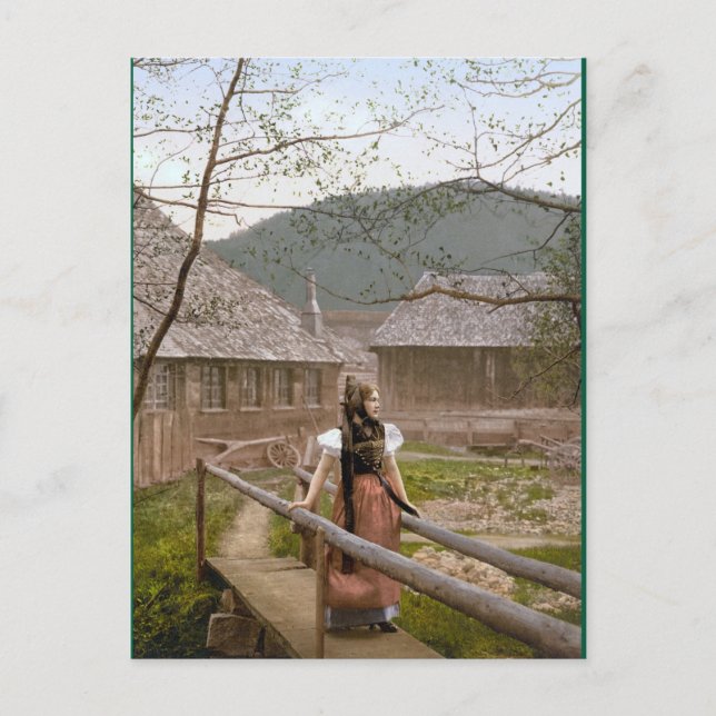 Postal Mujer de la Selva Negra (Anverso)