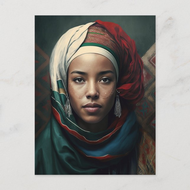 Postal Mujer de Marruecos (Anverso)