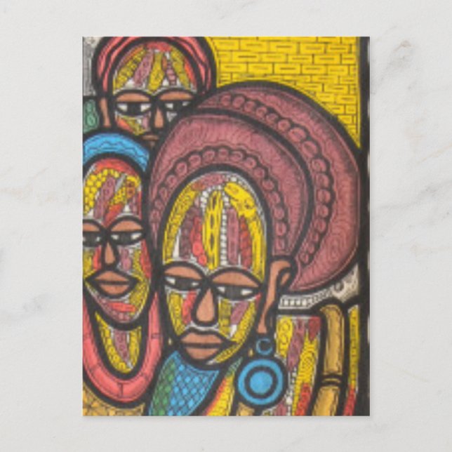 Postal Mujer de mercado (Anverso)