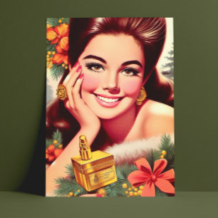 Postal Mujer de Navidad Hermosa