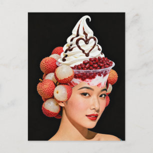 Postal Mujer de Postre