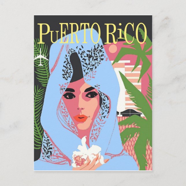 Postal Mujer de Puerto Rico (Anverso)