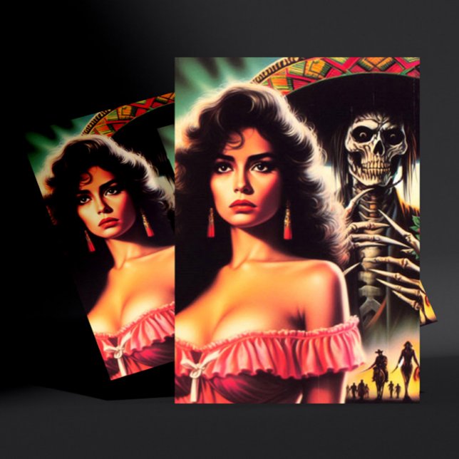 Postal Mujer de terror retro (Subido por el creador)