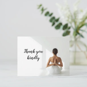 Postal Mujer de yoga