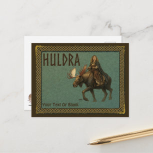Postal Mujer del Bosque Huldra Nórdica