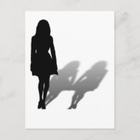 Mujer desaparecida Silhouette