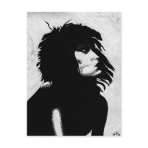 Mujer Diosa Gótica Icono de Moda Arte Retrato