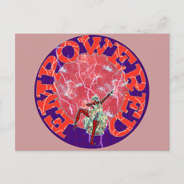 Postal Mujer empoderada (Anverso)