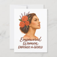 Mujer empoderada con flores