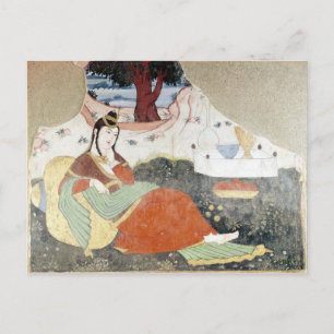 Postal Mujer en el Jardín de Shah Abbas I