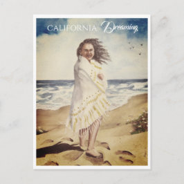 Postal Mujer En La Playa