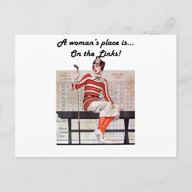 Postal Mujer en los enlaces (Anverso)