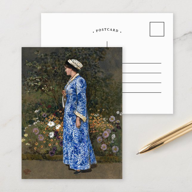 Postal Mujer en un kimono | Walter Crane (Subido por el creador)