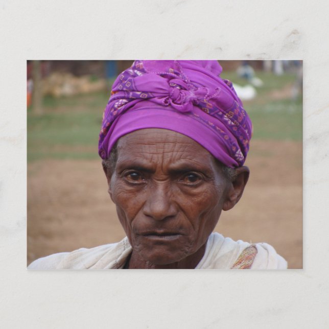 Postal Mujer etíope 4 (Anverso)
