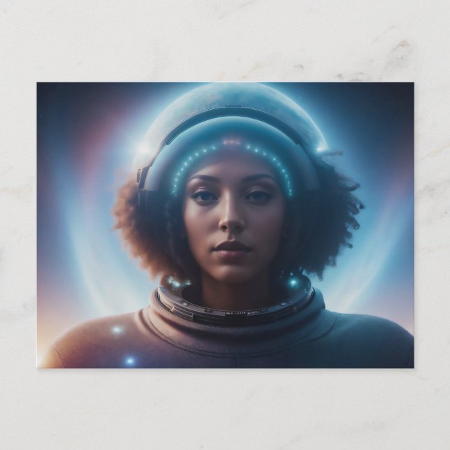 Postal Mujer extranjera exótica (Anverso)