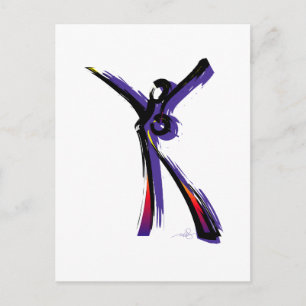 Postal Mujer figurativa