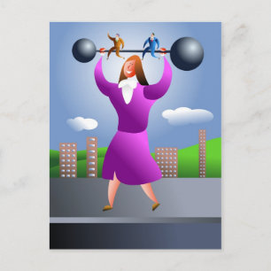 Postal Mujer fuerte
