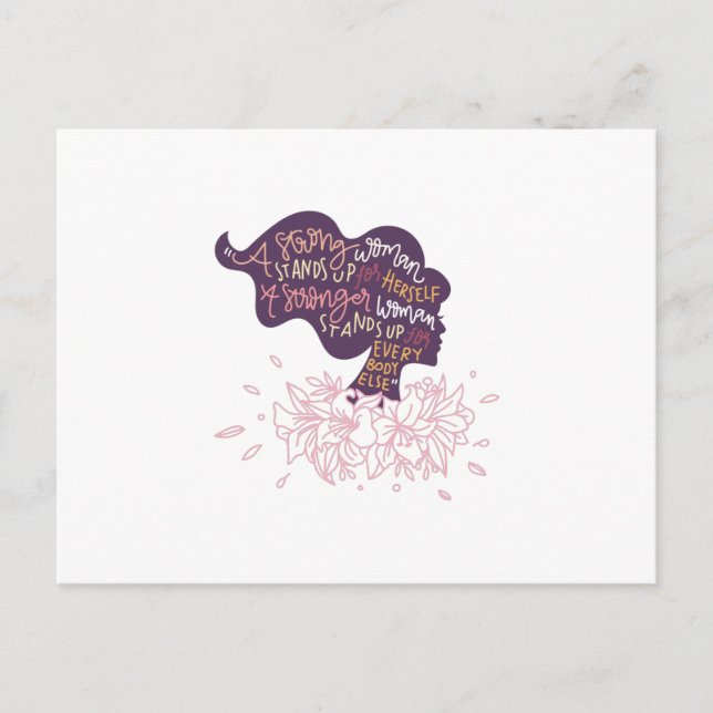 Postal Mujer fuerte (Anverso)