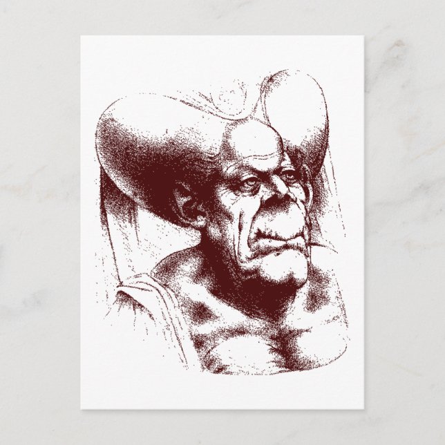 Postal mujer grotesca (Anverso)