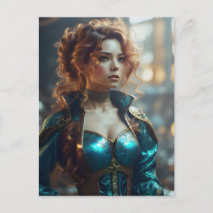 Postal Mujer hermosa