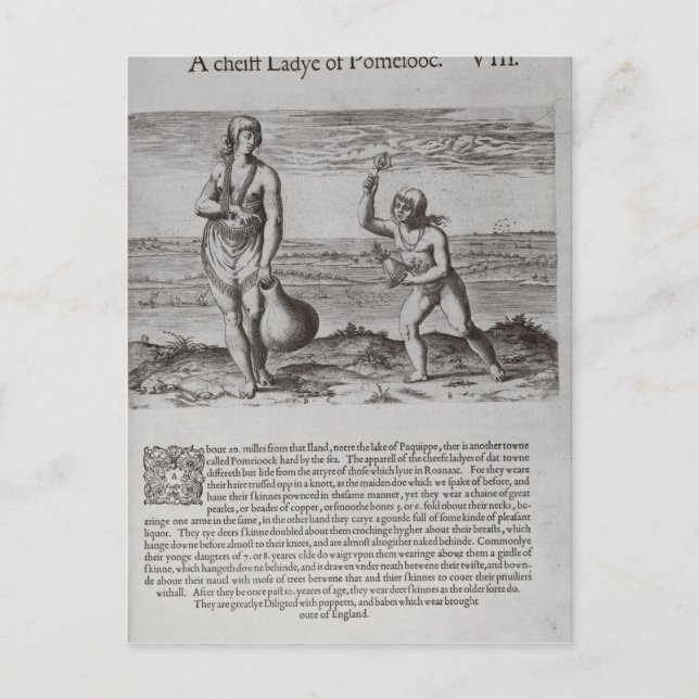 Postal Mujer india y joven Chica (Anverso)