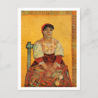 Postal Mujer italiana, Vincent van Gogh