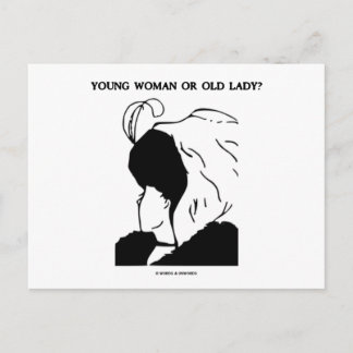 Postal ¿Mujer Joven O Vieja? (Ilusión óptica)