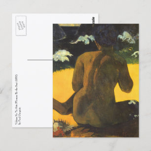 Postal Mujer junto al mar de Paul Gauguin, Arte fino vint