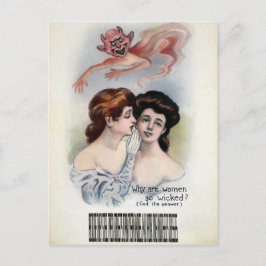 Postal Mujer malvada