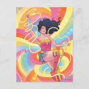 Postal Mujer Maravilla #773 Portada de cómic del Orgullo 