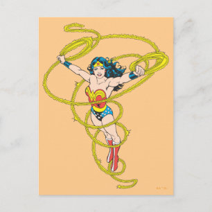 Postal Mujer Maravilla en Lasso