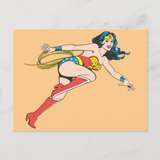 Postal Mujer Maravilla Salta A La Derecha (Anverso)