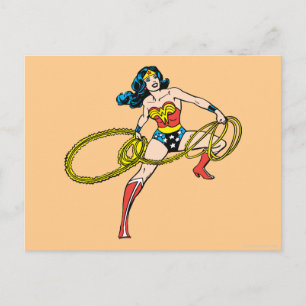 Postal Mujer Maravillada Cambiando Lasso A La Derecha