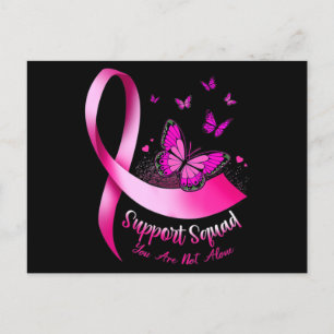 Postal Mujer mariposa apoyo escuadrón cáncer de mama Guer