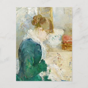 Postal Mujer masticando   Berthe Morisot