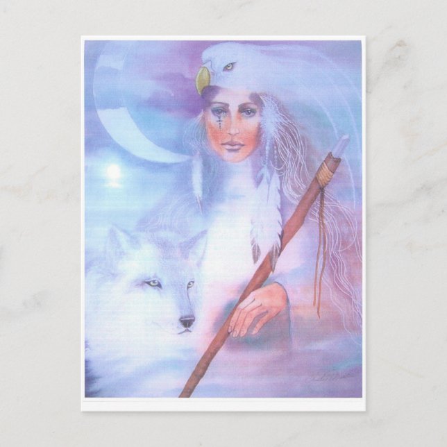 Postal mujer medica (Anverso)