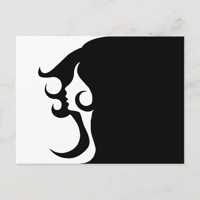 Postal Mujer Mod Deco (Anverso)