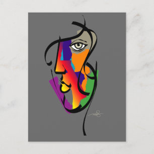 Postal Mujer multicultural