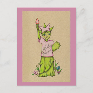 Postal Mujer Nasty Lady Liberty