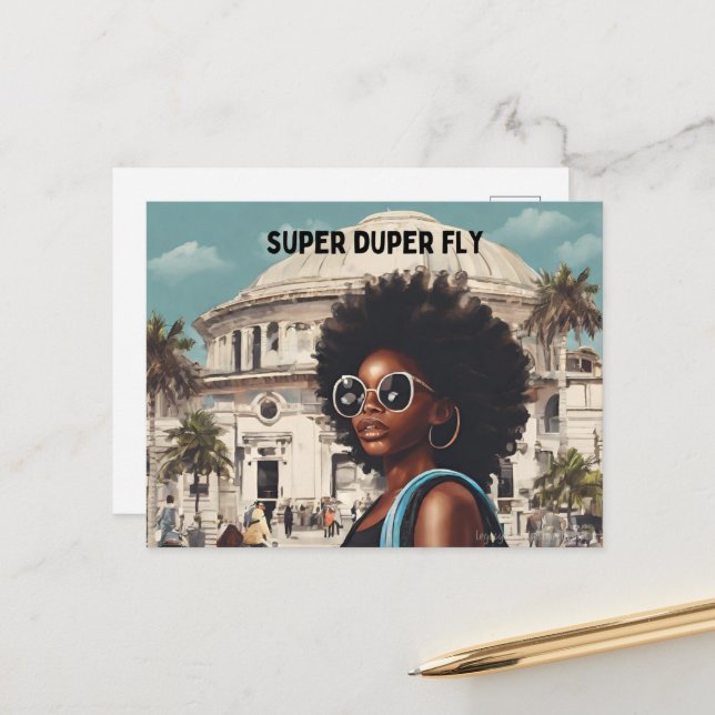 Postal Mujer Negra (Anverso/Reverso In Situ)