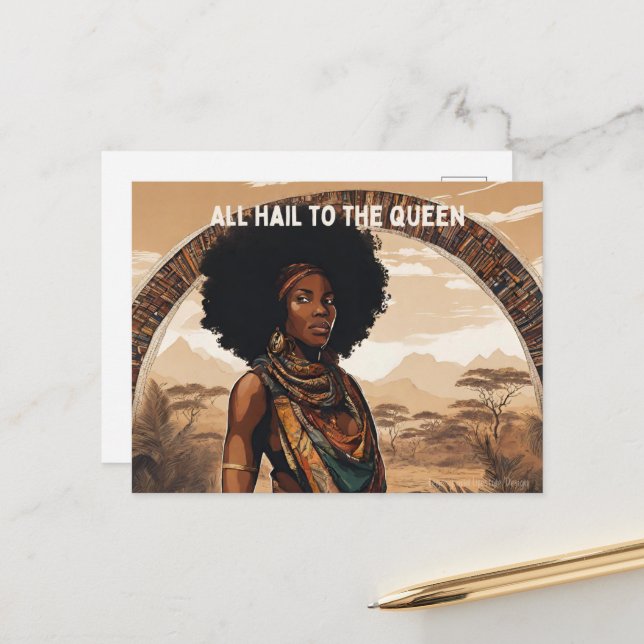 Postal Mujer negra (Anverso/Reverso In Situ)