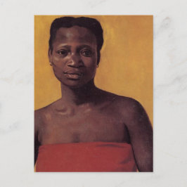 Postal Mujer negra sentada