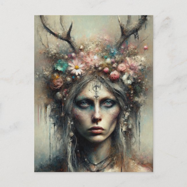 Postal Mujer pagana (Anverso)