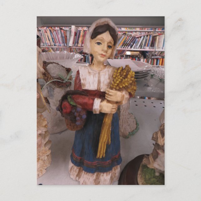 Postal Mujer peregrina (Anverso)