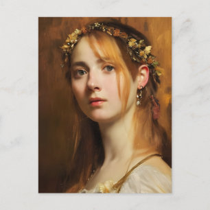 Postal Mujer renacentista