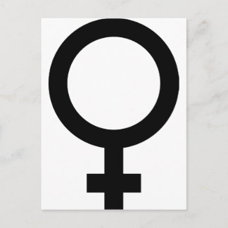 Postal Mujer - Rótulo femenino