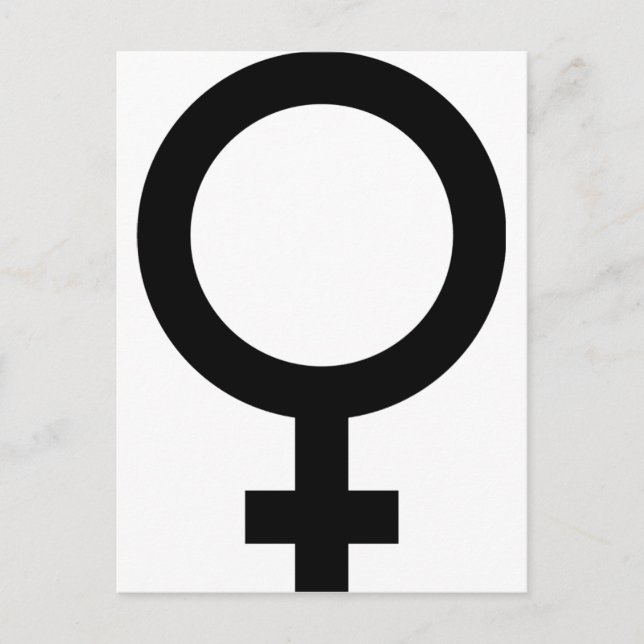 Postal Mujer - Rótulo femenino (Anverso)
