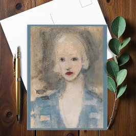 Postal Mujer rubia, Helene Schjerfbeck