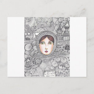 Postal mujer rusa