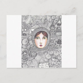 Postal mujer rusa